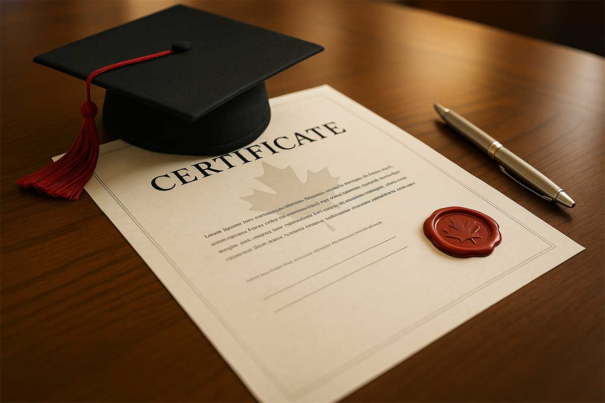 درباره گواهی پذیرش کبک