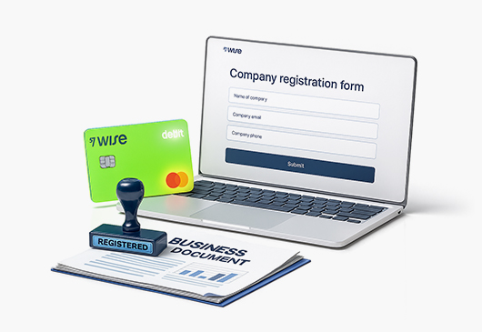 ثبت شرکت برای افتتاح حساب وایز